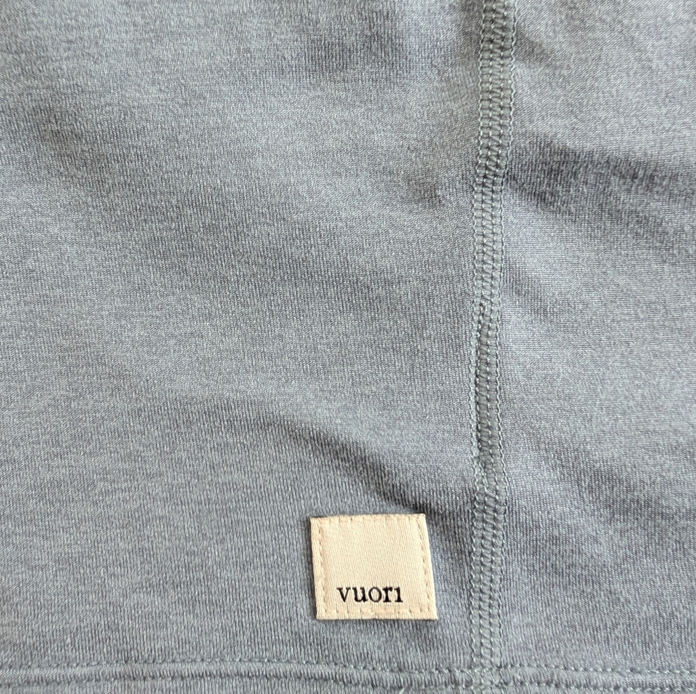 Women's Vuori Double-Strap Crop Tank - Slate Blue - Picture 3 of 3
